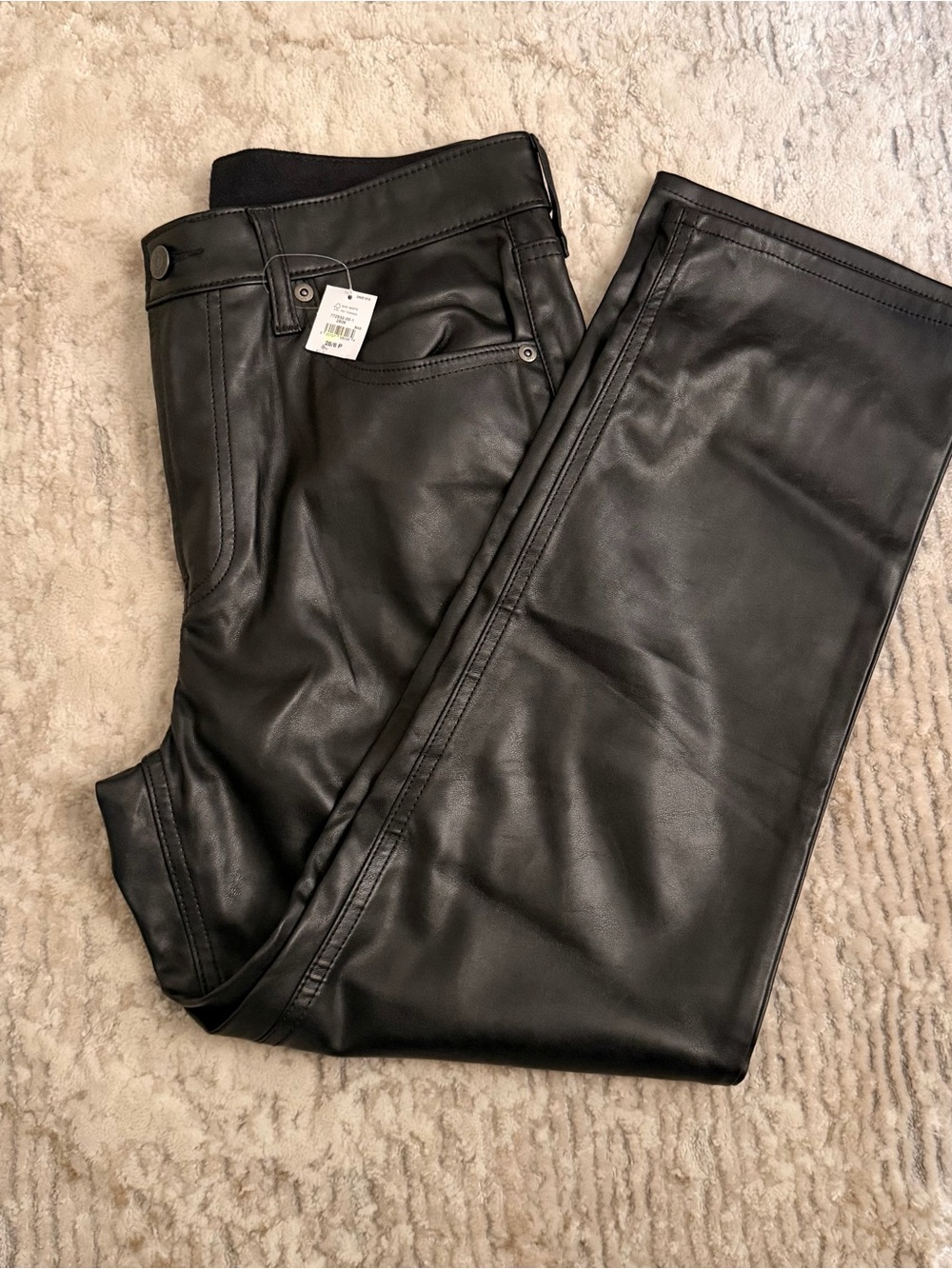 NWT Gap Cheeky Straight High Rise Vegan/Faux Leather Pants